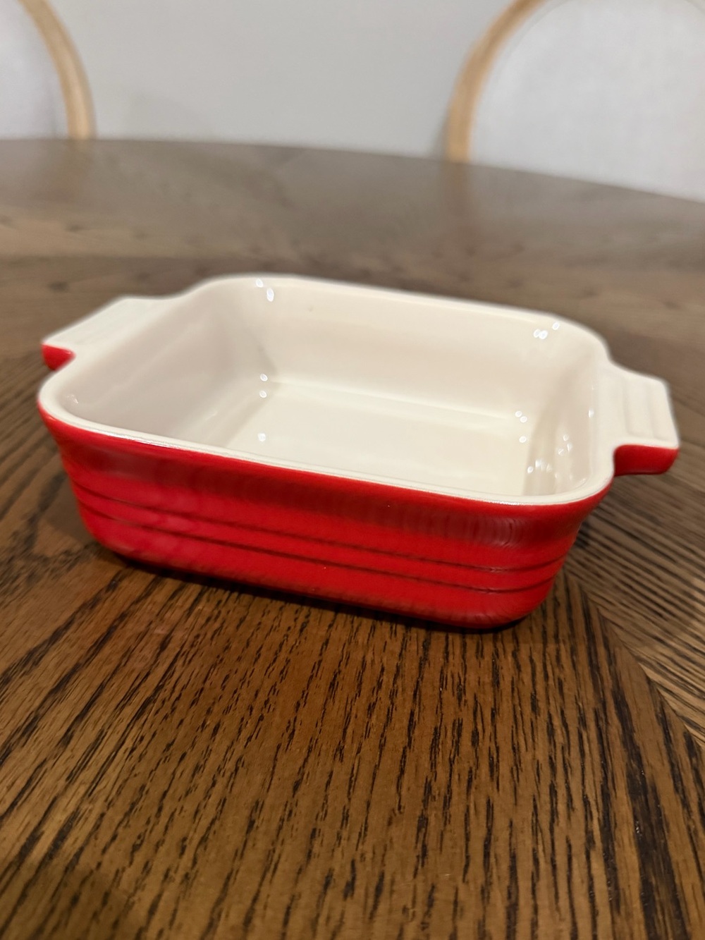 Le Creuset Small Red Ceramic Baker Dish